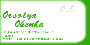 orsolya okenka business card